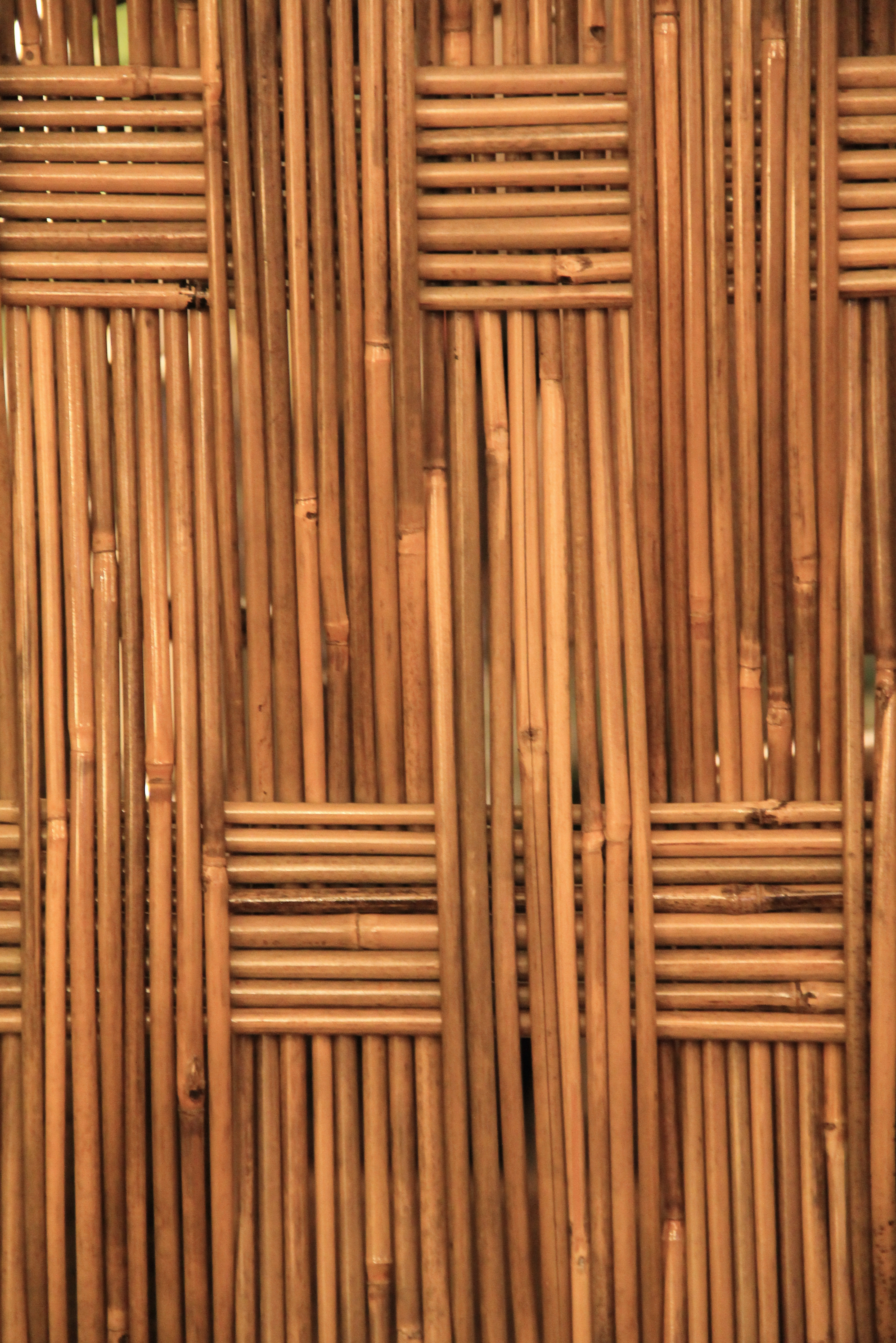 Wood Texture Bamboo Weave Furniture Stock Photo