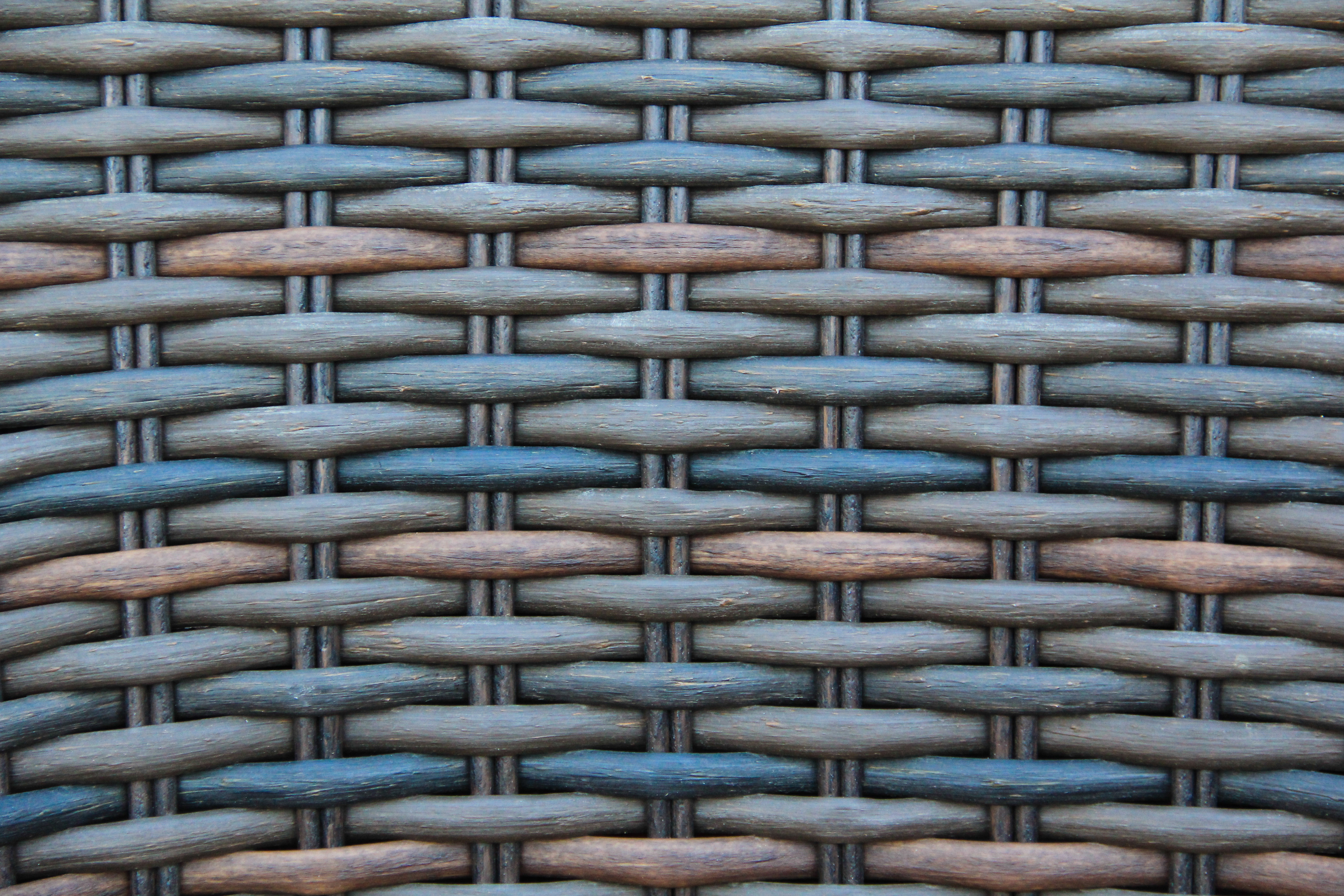Wood Texture Wicker Weave Multi Color Stock Photo