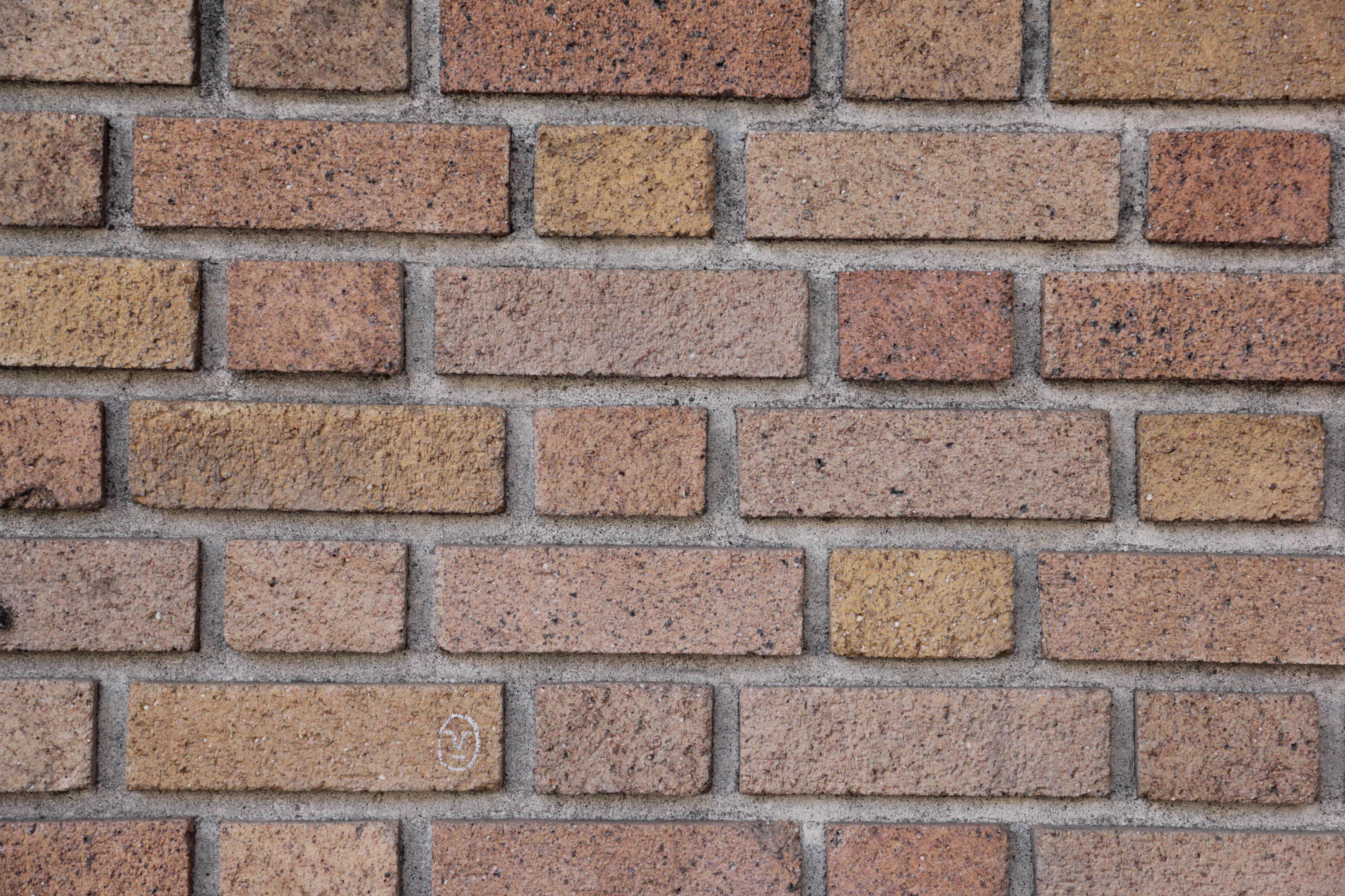 Brick Photo Wall With Pronounced Grout