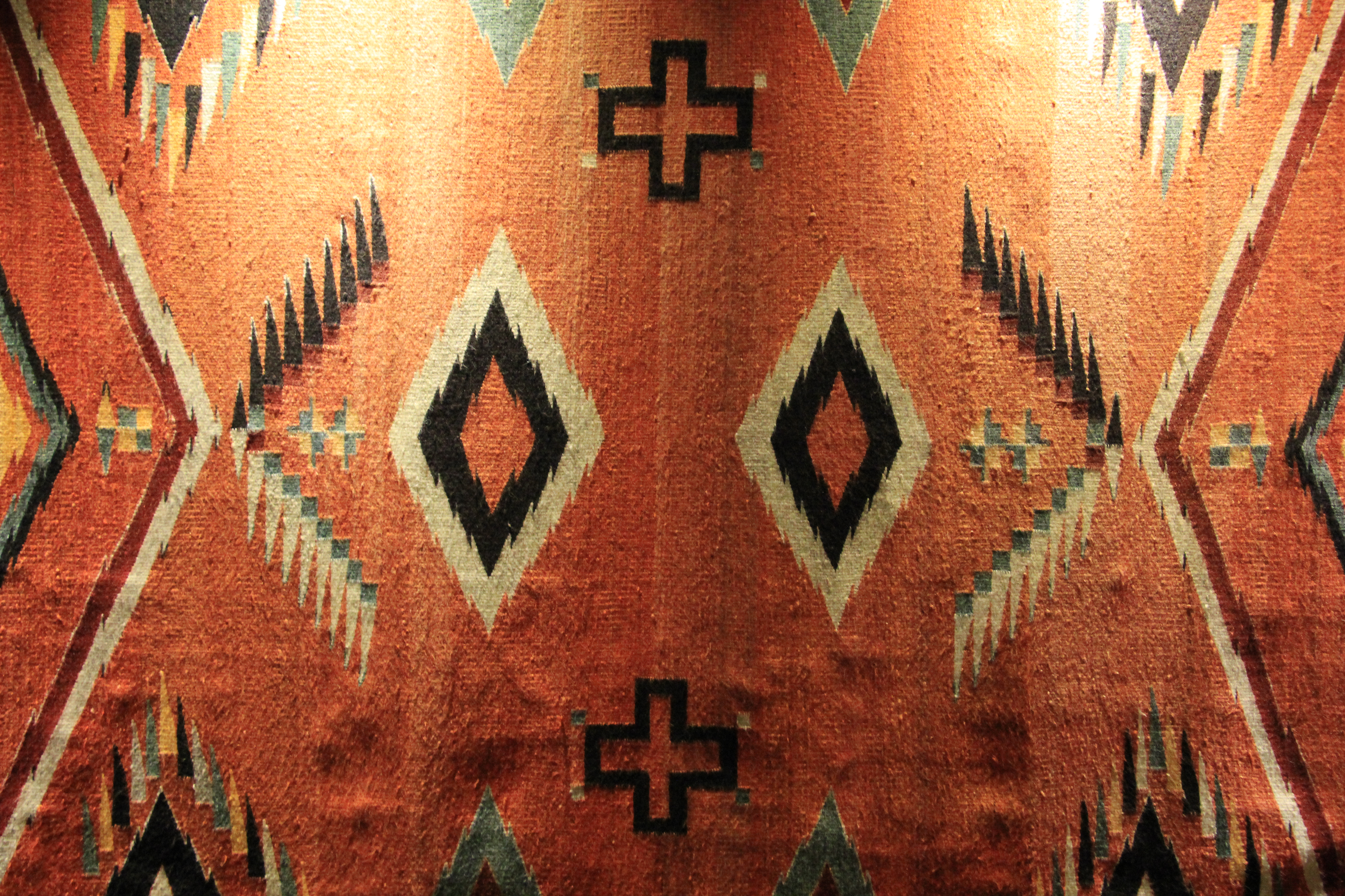 Fabric Hand Woven Pattern Mexican Design