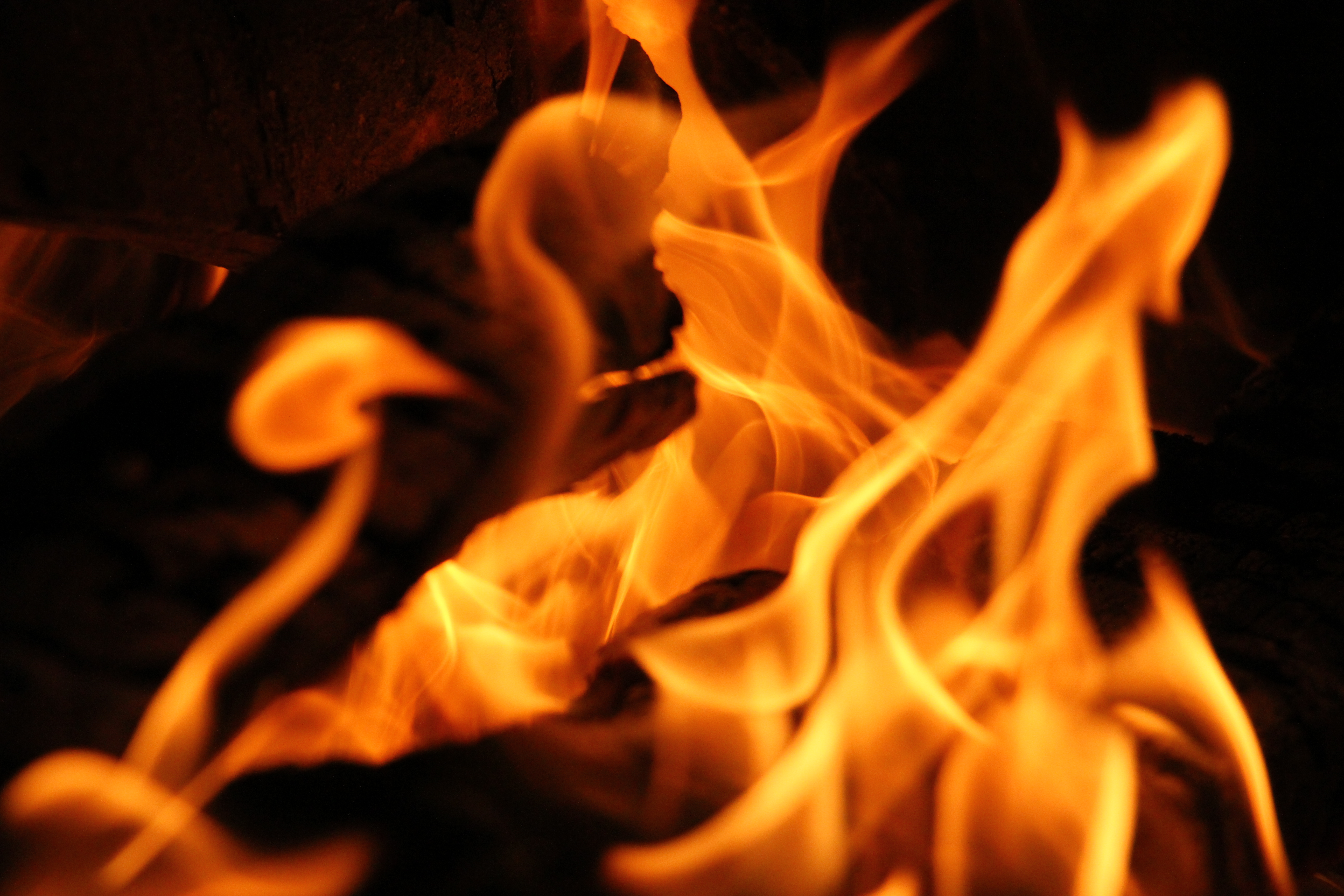 Fire Burning Near End Of Wood