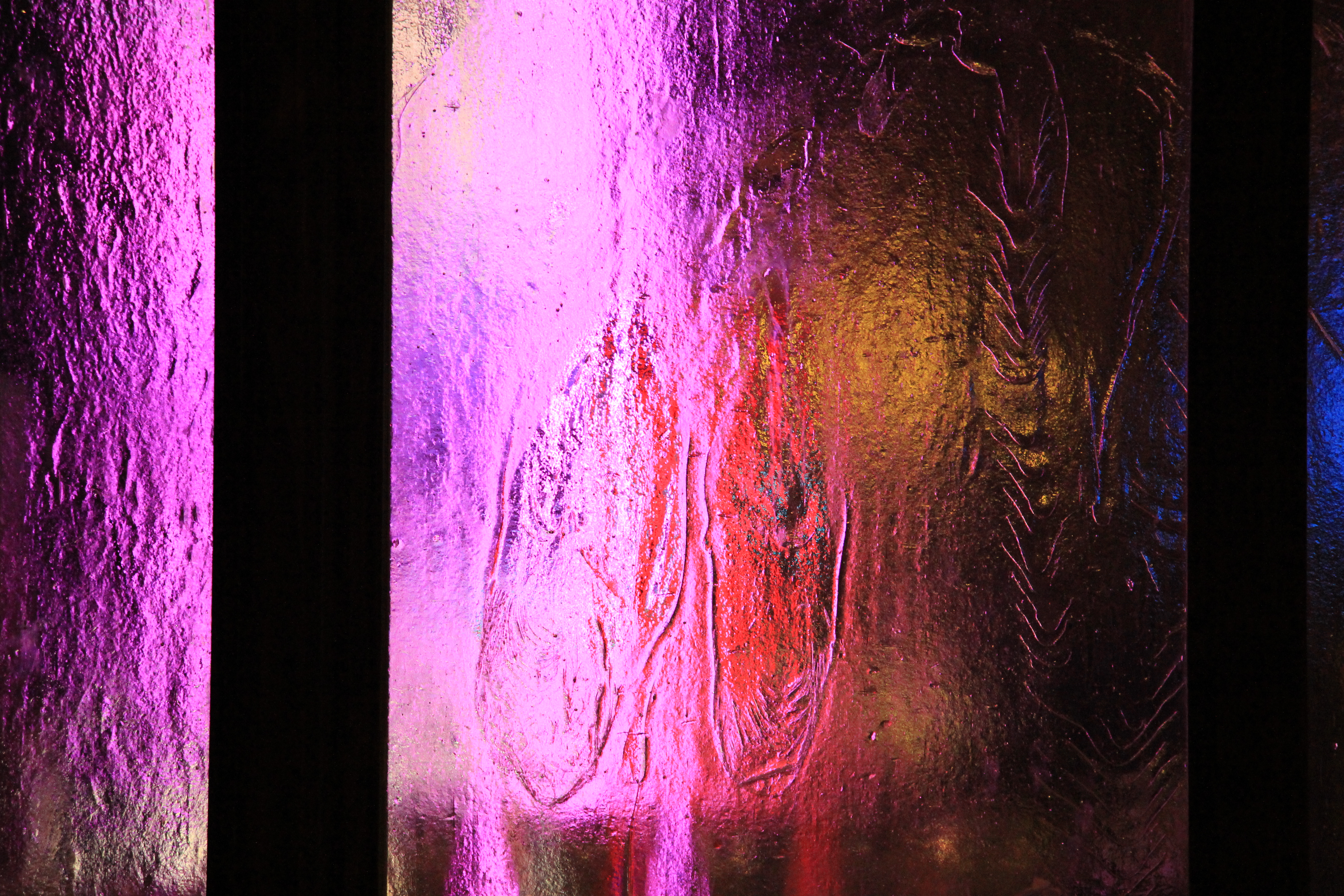 Glass Window With Water Streaking Down