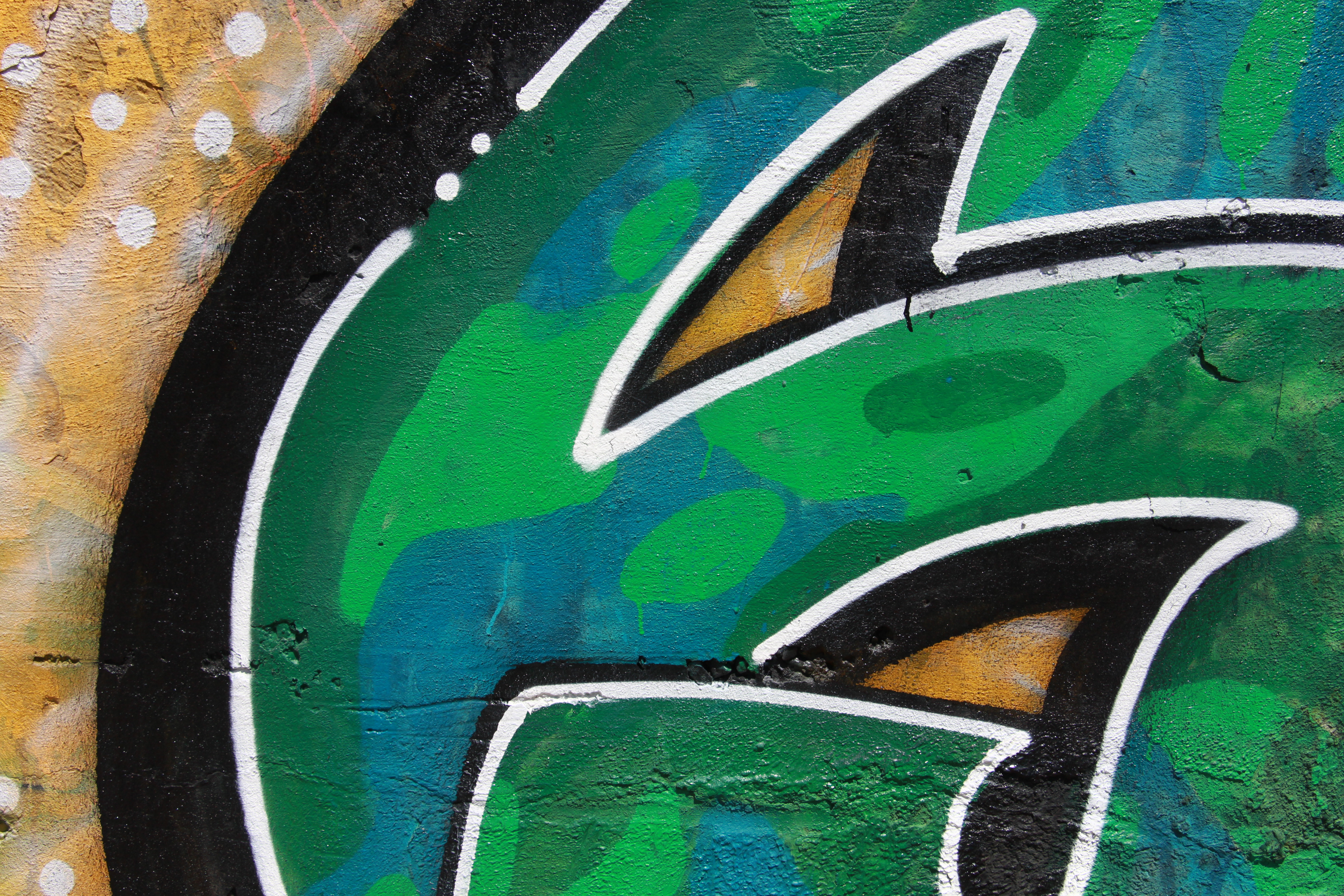 Green Spray Paint Graffiti