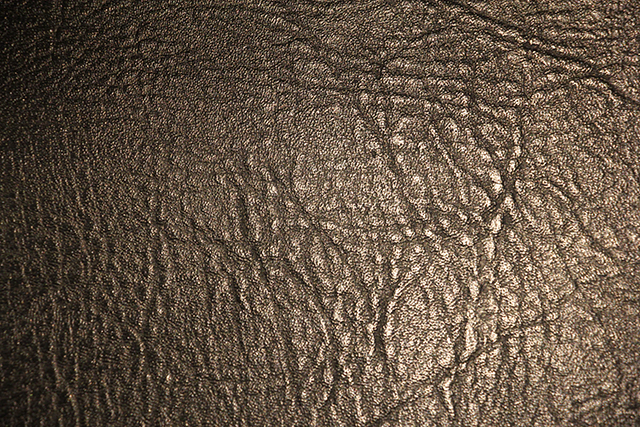 Leather Bronze Fabric Zoomed In