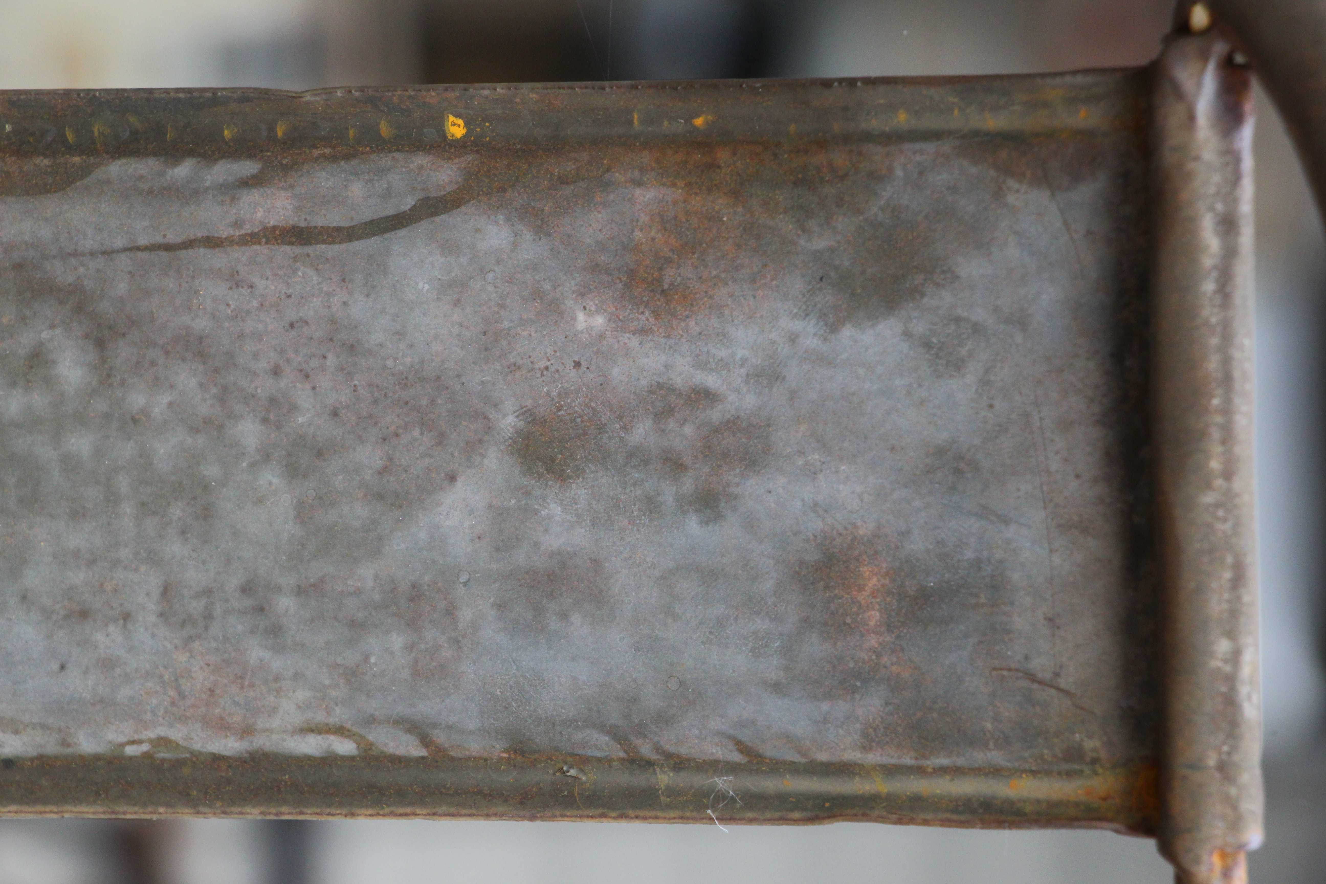 Metal Fence Vertical View From Side