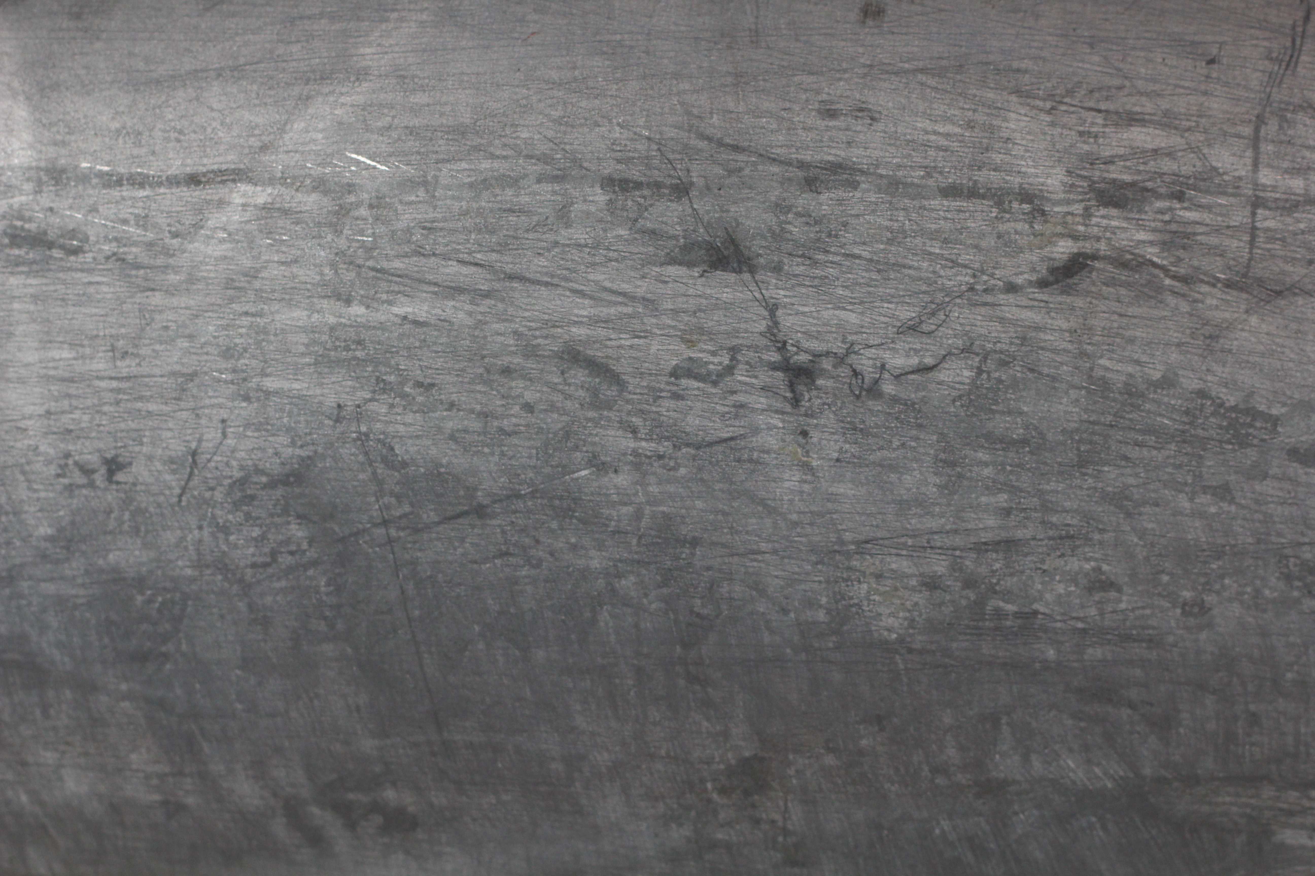 Metal Wall With Silver Touchups